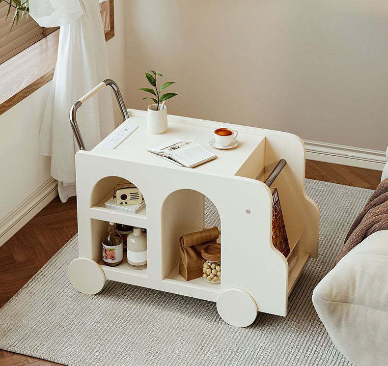 Nordic Trolley Metal Acrylic Side Table