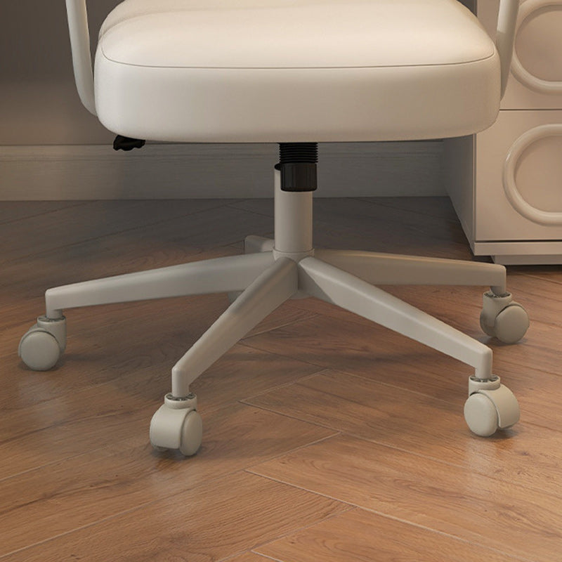 Contemporary PU Leather Bear Square Vanity Stool