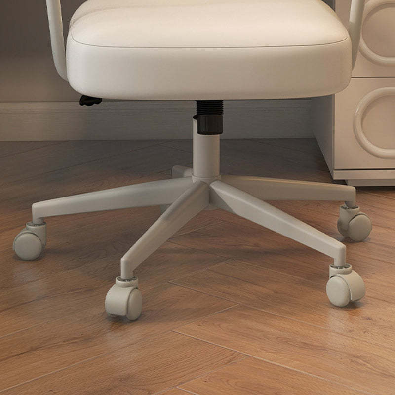 Contemporary PU Leather Bear Square Vanity Stool