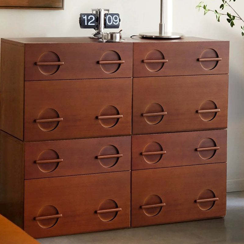 Nordic Solid Wood 2-Drawer Nightstand