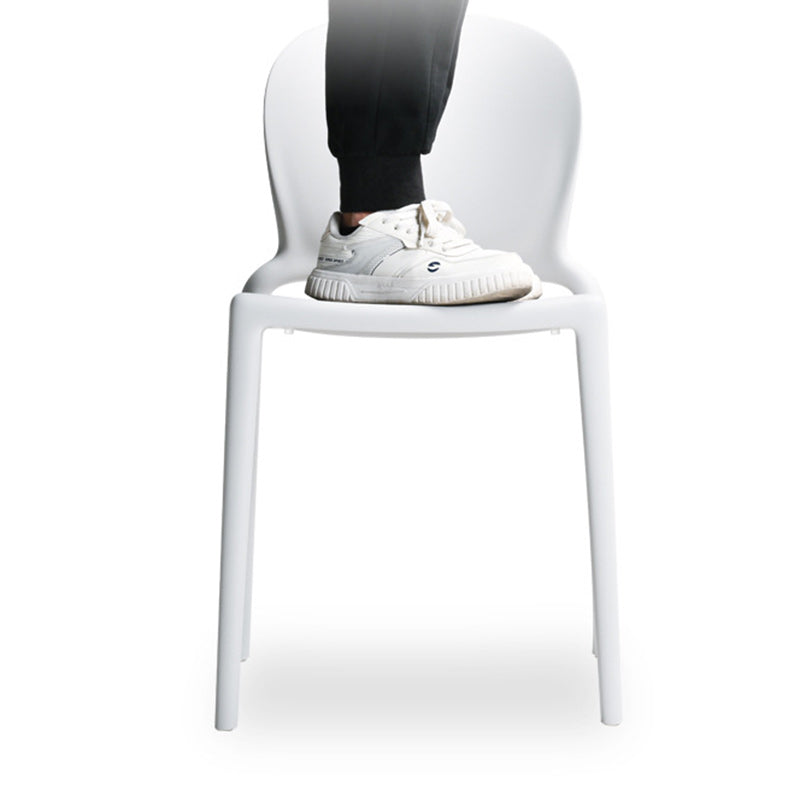 Nordic Curved Armless Dining Chair