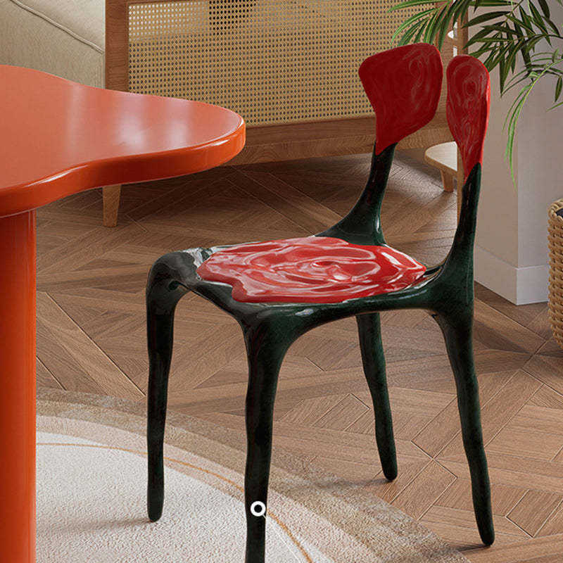 Art Deco Rose FRP Dining Chair