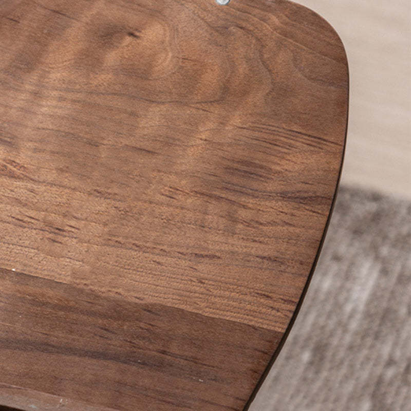 Nordic Cylindrical Solid Wood Steel Side Table
