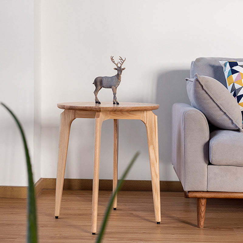 Vintage Round Solid Wood Coffee Table