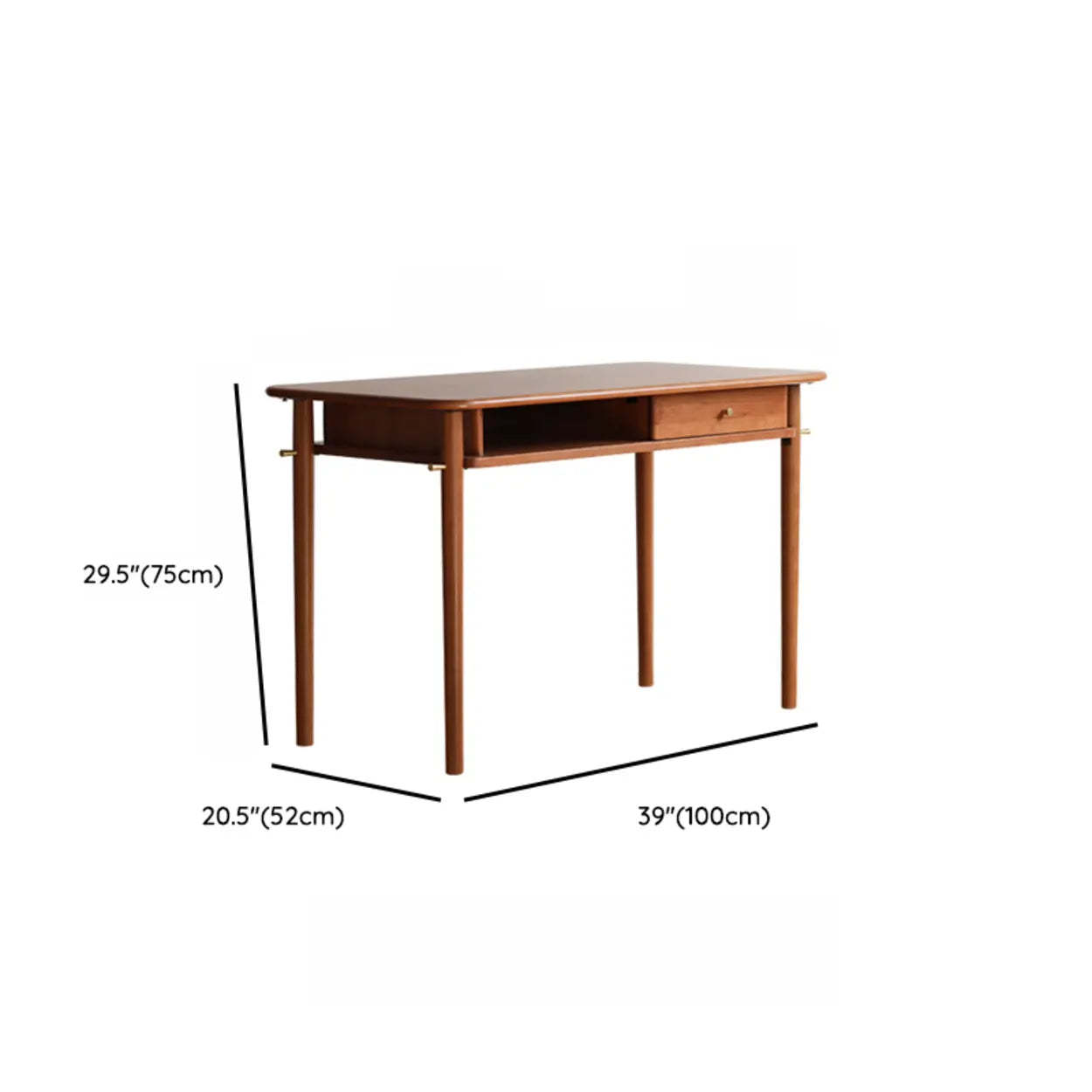 Compact Cherry Wood Auburn Writing Desk