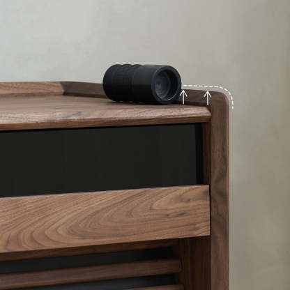 Nordic Rectangular Wood 2-Drawer Nightstand
