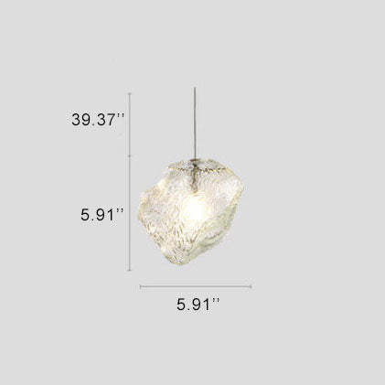 Nordic Ice Cube Glass Pendant Light