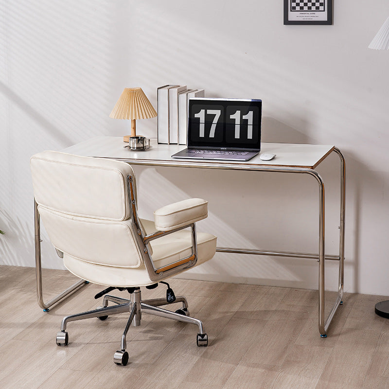 Minimalist Engineered Wood Stainless Steel Desk
