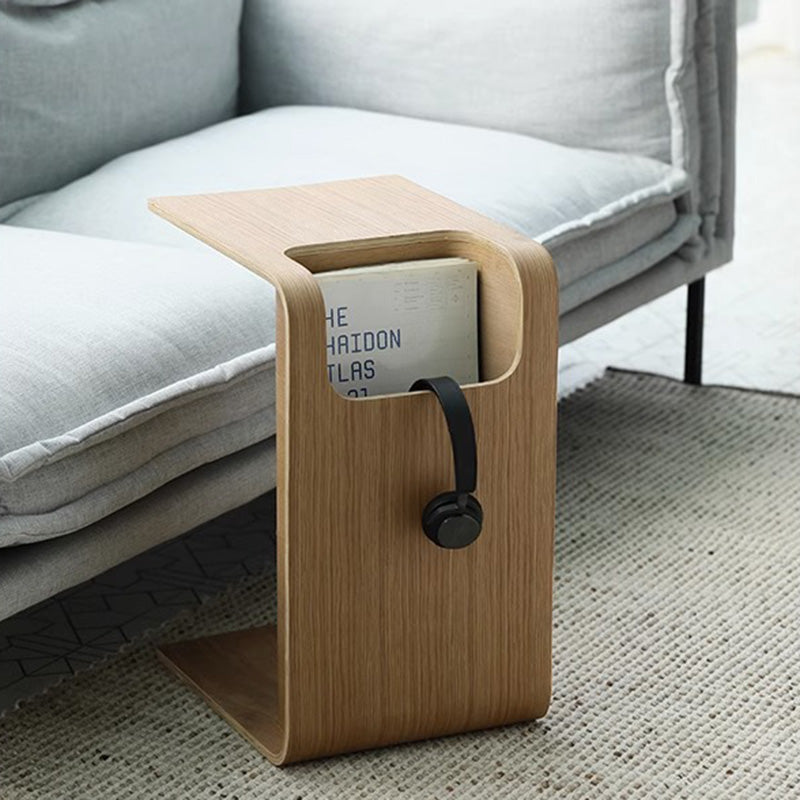 Minimalist Rectangular Wood Storage Coffee Table