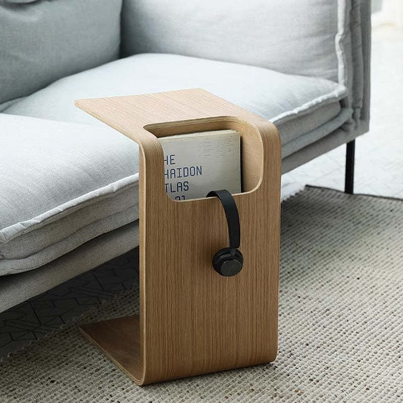 Minimalist Rectangular Wood Storage Coffee Table