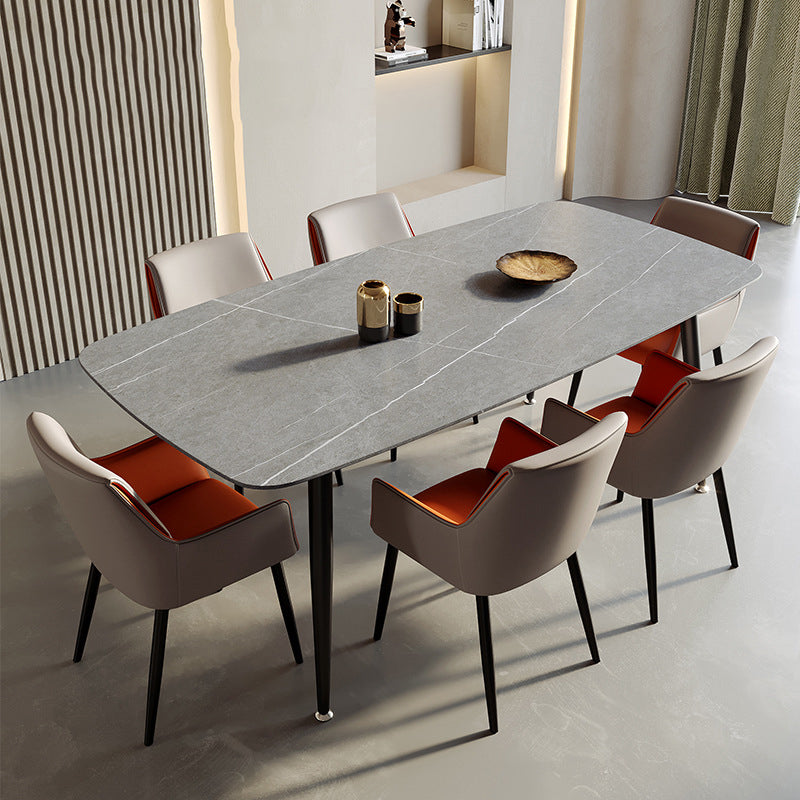 Modern Microfiber Leather Tapered Dining Chair