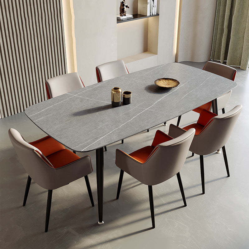 Modern Microfiber Leather Tapered Dining Chair