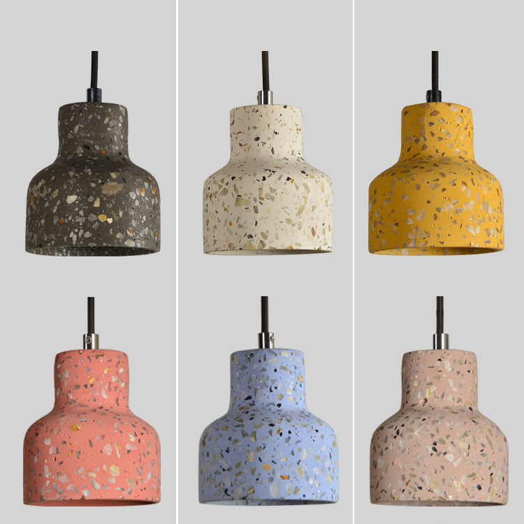Scandinavian Round Terrazzo Jade Pendant Light