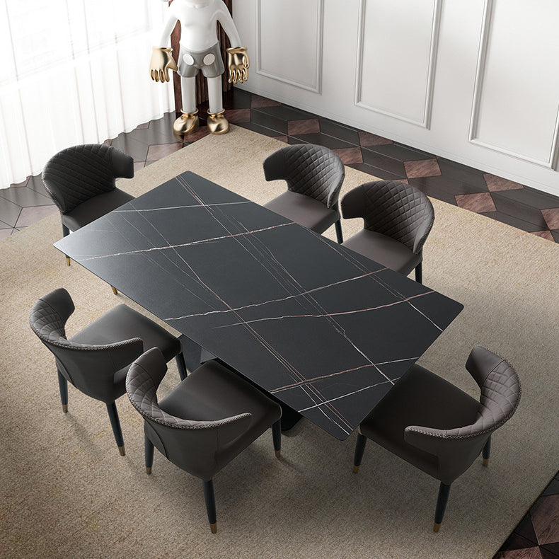 Lighom minimalist microfiber arc gray dining chairs & benches