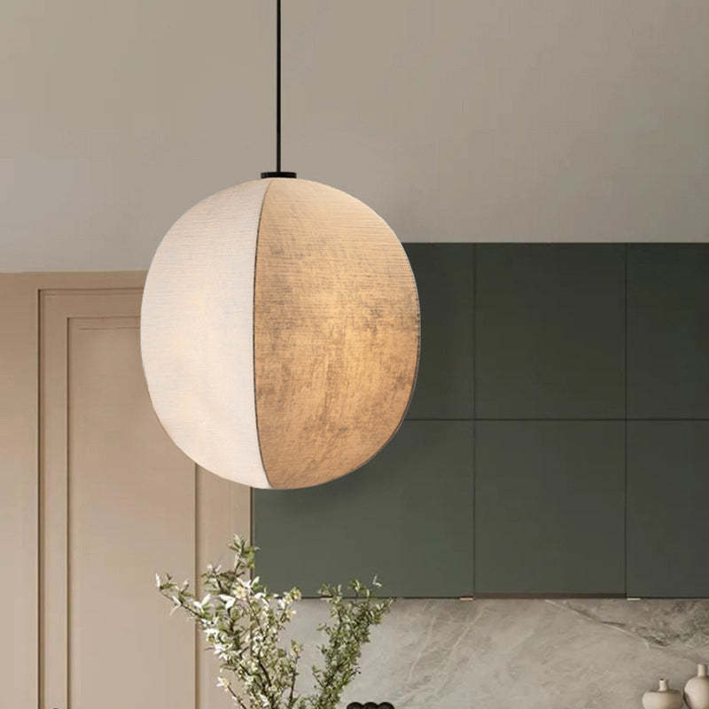Japanese Zen Silk Lantern Pendant Light