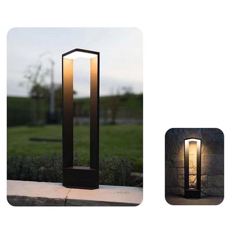 Minimalist Rectangular Aluminum Acrylic LED Landscape Light