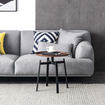 Minimalist Round Iron 4-Leg Coffee Table