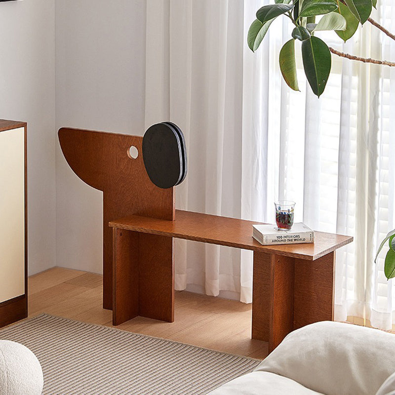 Creative dog rectangular accent chairs in wood