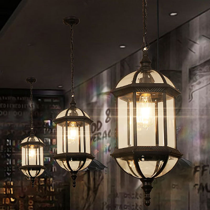 Retro Hexagonal Lantern Aluminum Waterproof