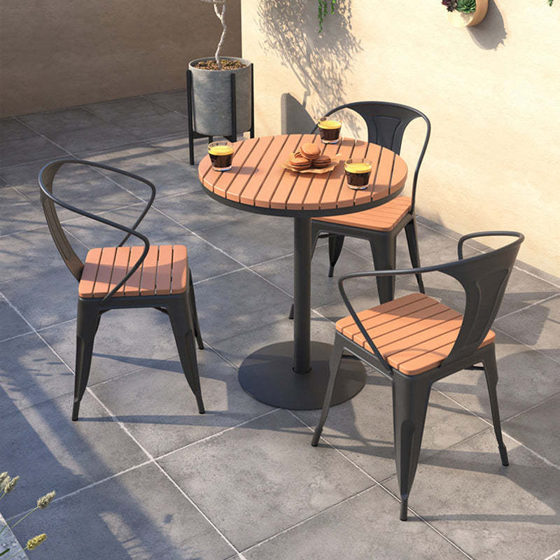 Nordic Plastic Square Outdoor Dining Chair