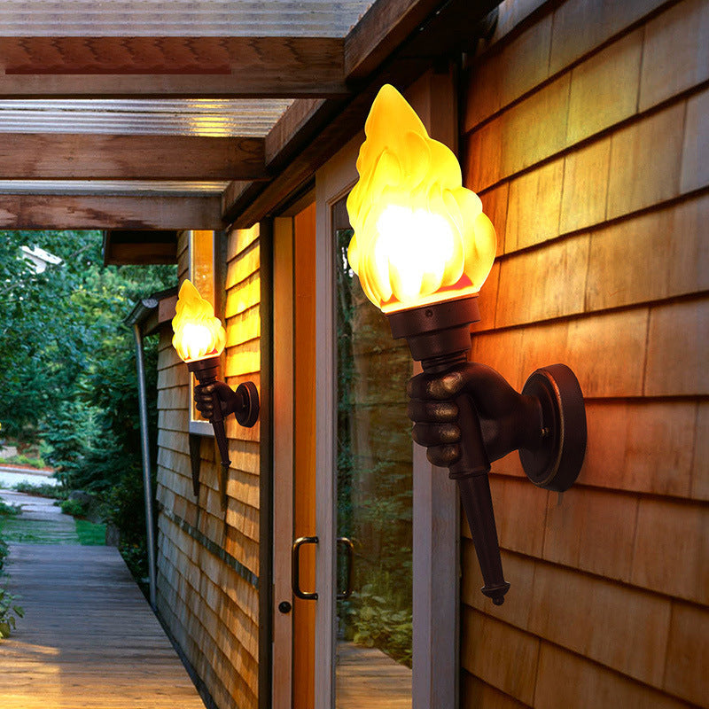 Contemporary Handheld Torch Aluminum Outdoor