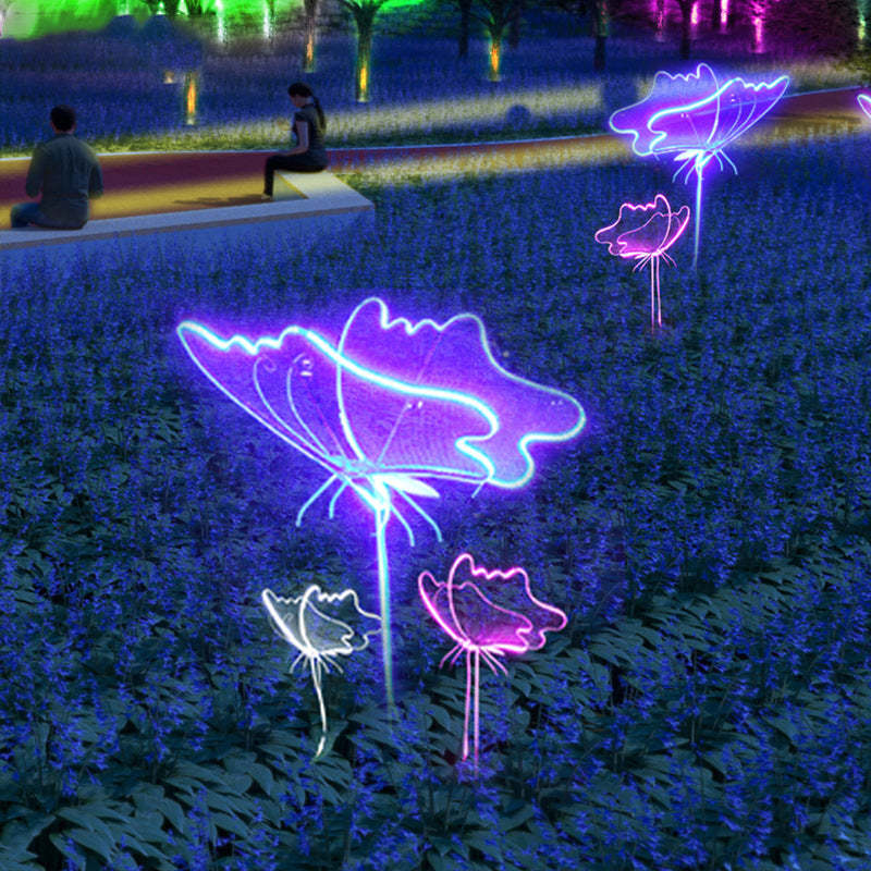 Modern Art Deco Butterfly LED Outdoor Landscape Light