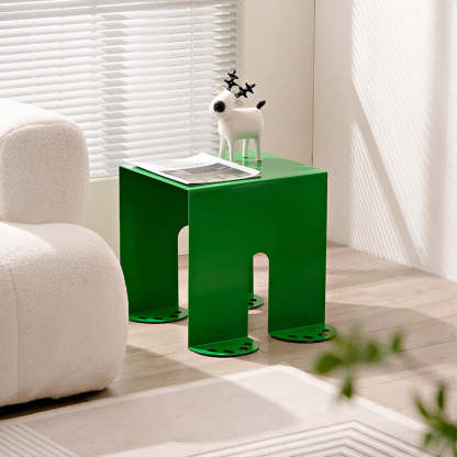 Scandinavian Iron Square End Table