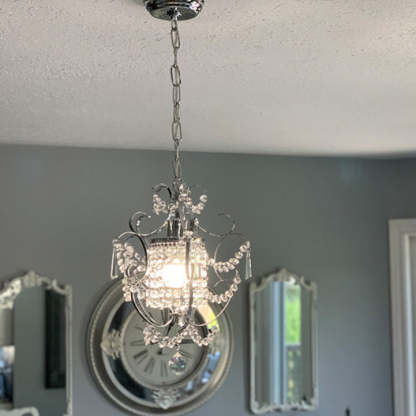 Traditional Luxury Iron Crystal Pendant Light