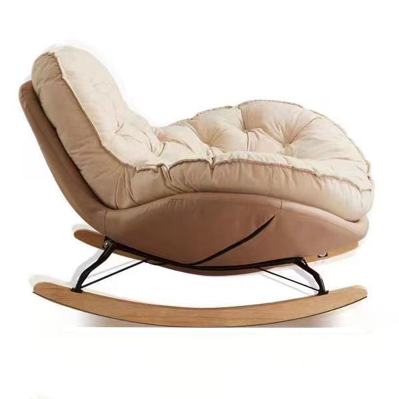Nordic Tufted Velvet Rocking Chair