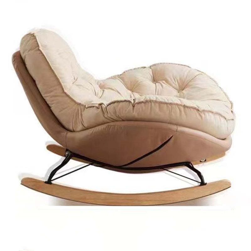 Nordic Tufted Velvet Rocking Chair
