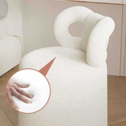 Nordic Lambswool Swivel Butterfly Footstool