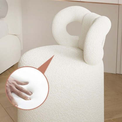Nordic Lambswool Swivel Butterfly Footstool