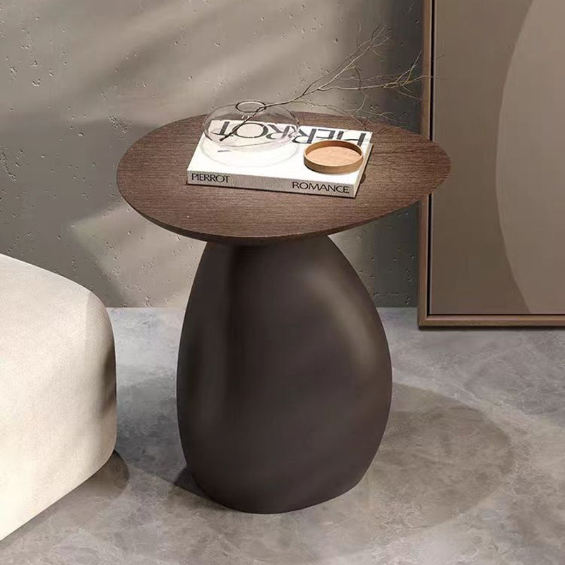 Minimalist geometric wood resin wood coffee tables