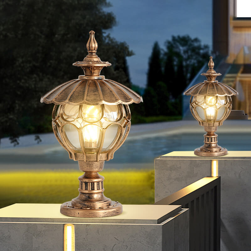 European Round Column Outdoor Landscape Light