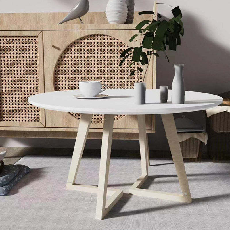 Nordic Fibreboard Pine Wood Coffee Table — Wood Color