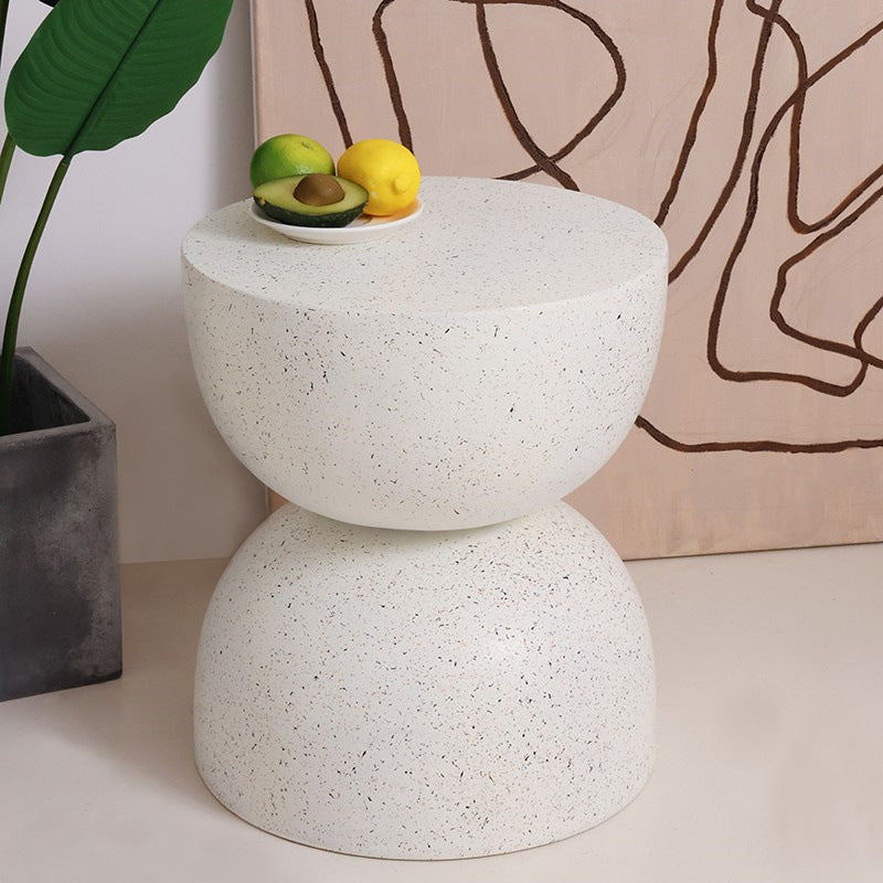 Nordic Round Magnesium Oxide End Table