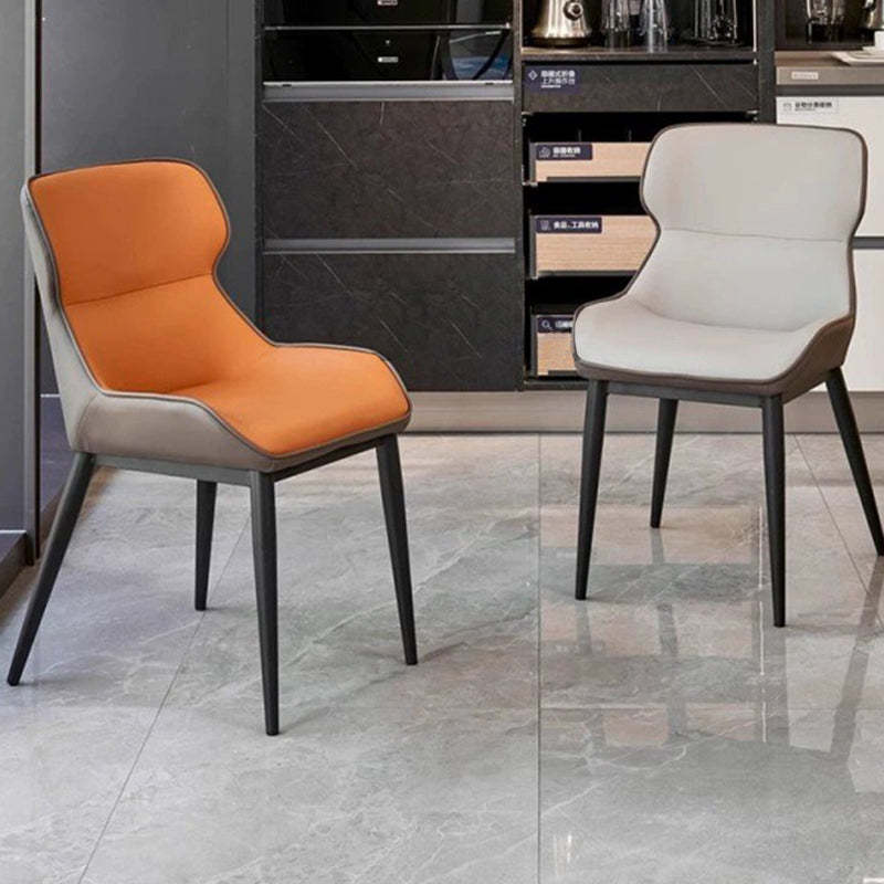 Microfiber Leather Upholstered Dining Chair