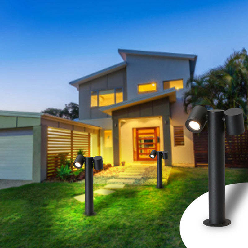 Minimalist Tempered Glass Aluminum Ground Light