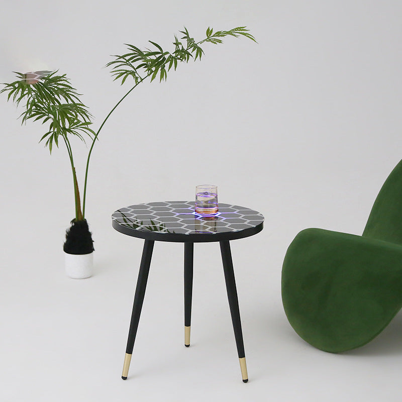 Minimalist Sensor Glass Steel Coffee Table