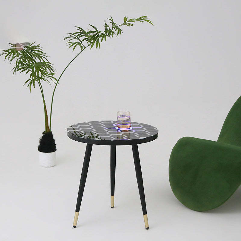Minimalist Sensor Glass Steel Coffee Table