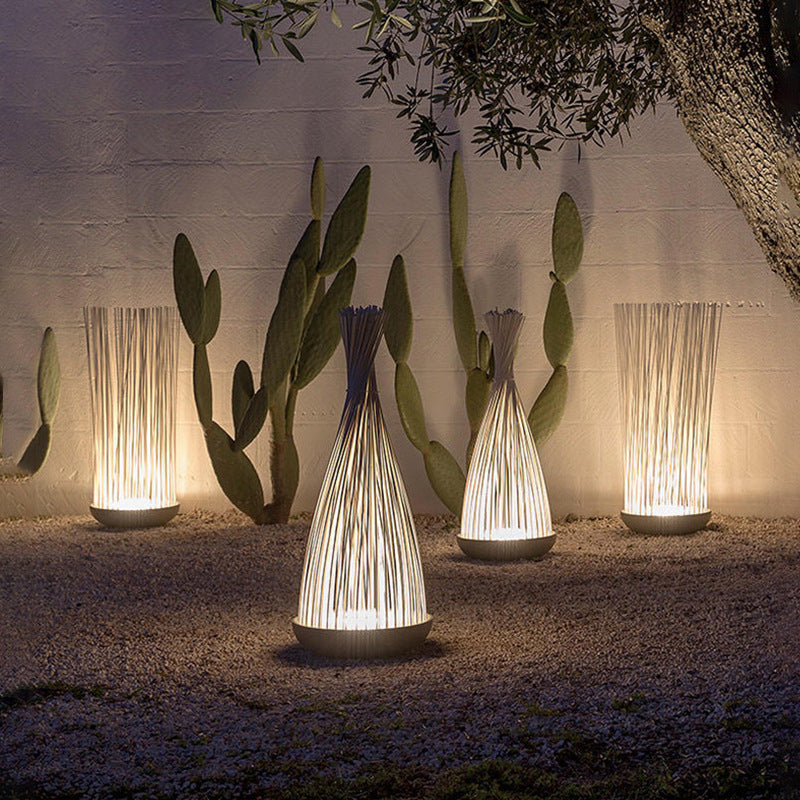 Contemporary Fiber Optic Fishtail Landscape Light