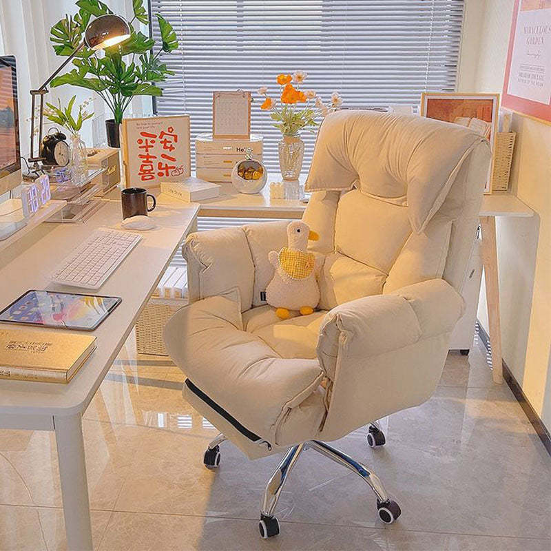 Modern Fabric Steel Adjustable Recliner With Footrest — Aluminium Alloy / A - Pink / Without Footrest