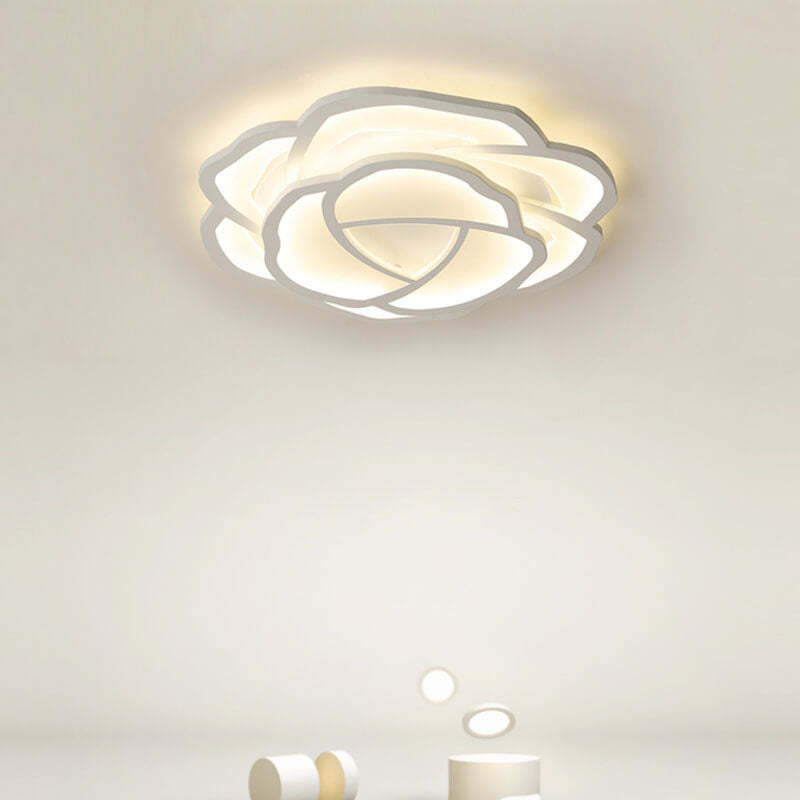 Modern Rose LED Flush Mount Light