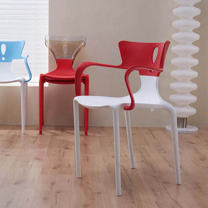 Scandinavian Exclamation Dining Chair — Blue & White