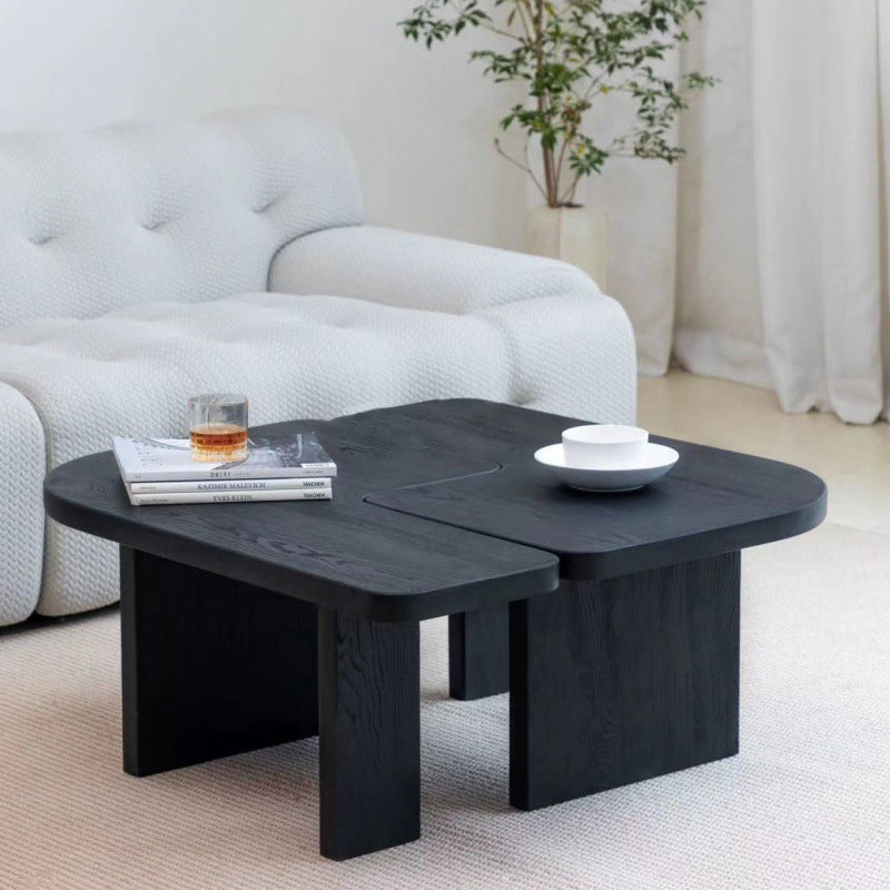 Japanese Rectangular Pine End Table