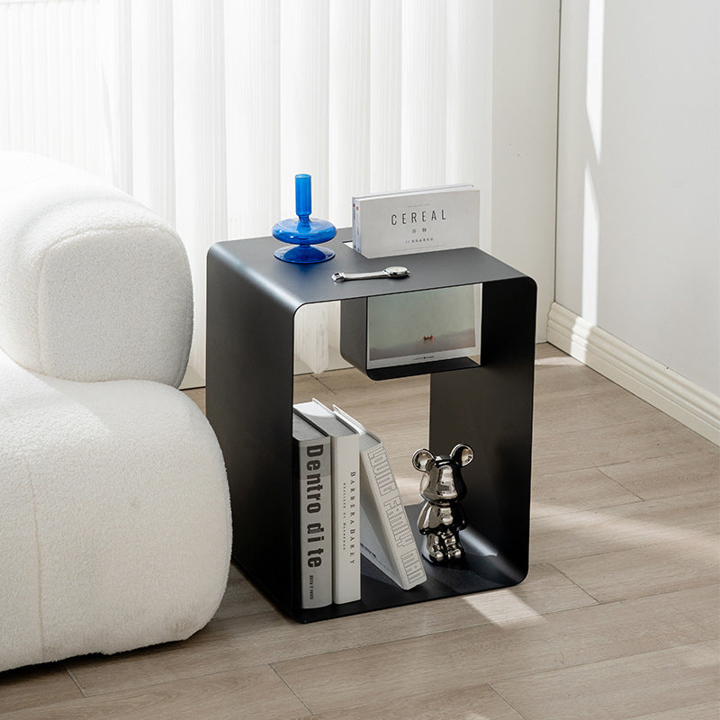 Lighom minimalist cubic rectangular iron end & side tables