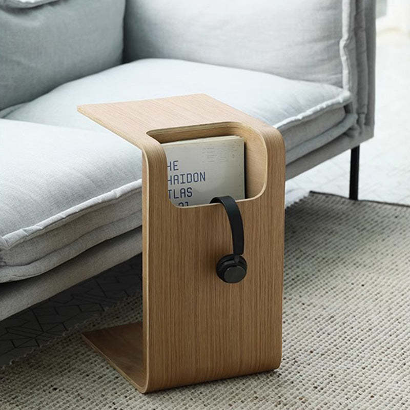 Minimalist Wood Storage End Table
