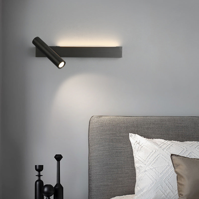 Modern Luxury Rectangle Copper LED Sconce