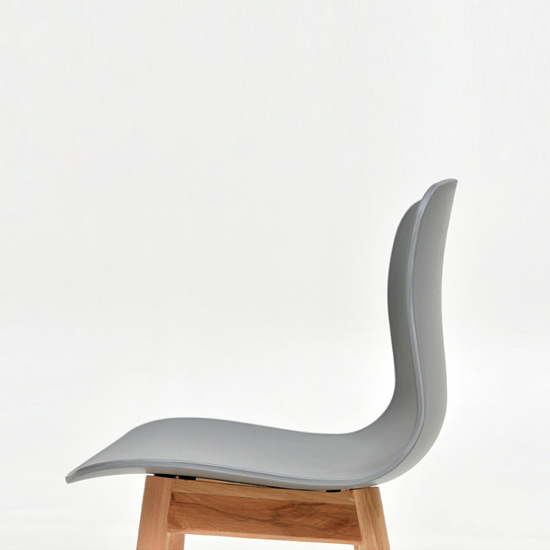 Nordic Curved Wood Dining Chair