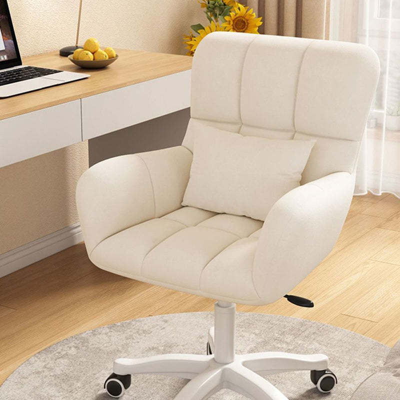 Nordic Velvet Swivel Height-Adjustable Desk Chair
